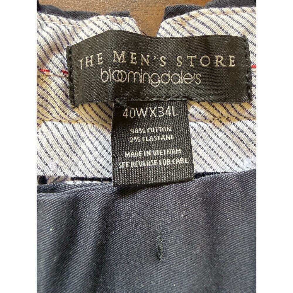 bloomingdales the mens store  classic fit black dress pants  40 x 34  NWT - Picture 2 of 6